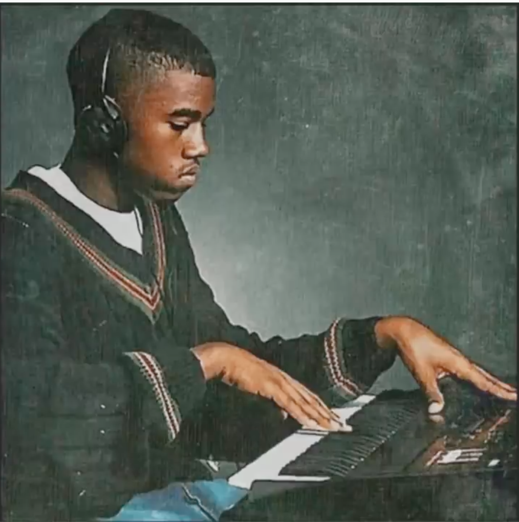 Kanye West as a teen